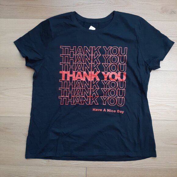Thank You Have a Nice Day - To Go Back - New Women's XL Black T-Shirt - Picture 4 of 4
